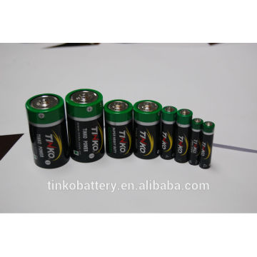 Serviço pesado da bateria R14 tamanho AA 1.5 v